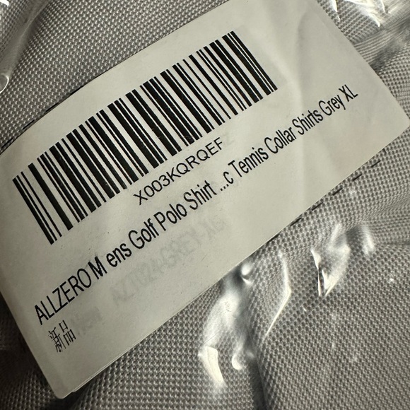 🆕 ALLZERO Mens Golf Polo Quick Dry Shirt Size XL (gray) - Picture 3 of 12